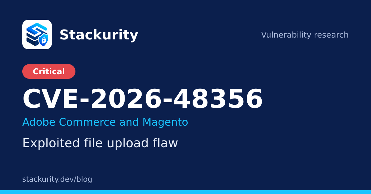 CVE-2026-48356: Exploited file upload flaw
