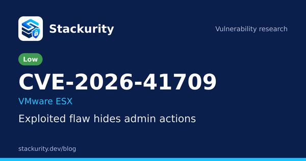 CVE-2026-41709: Exploited flaw hides admin actions